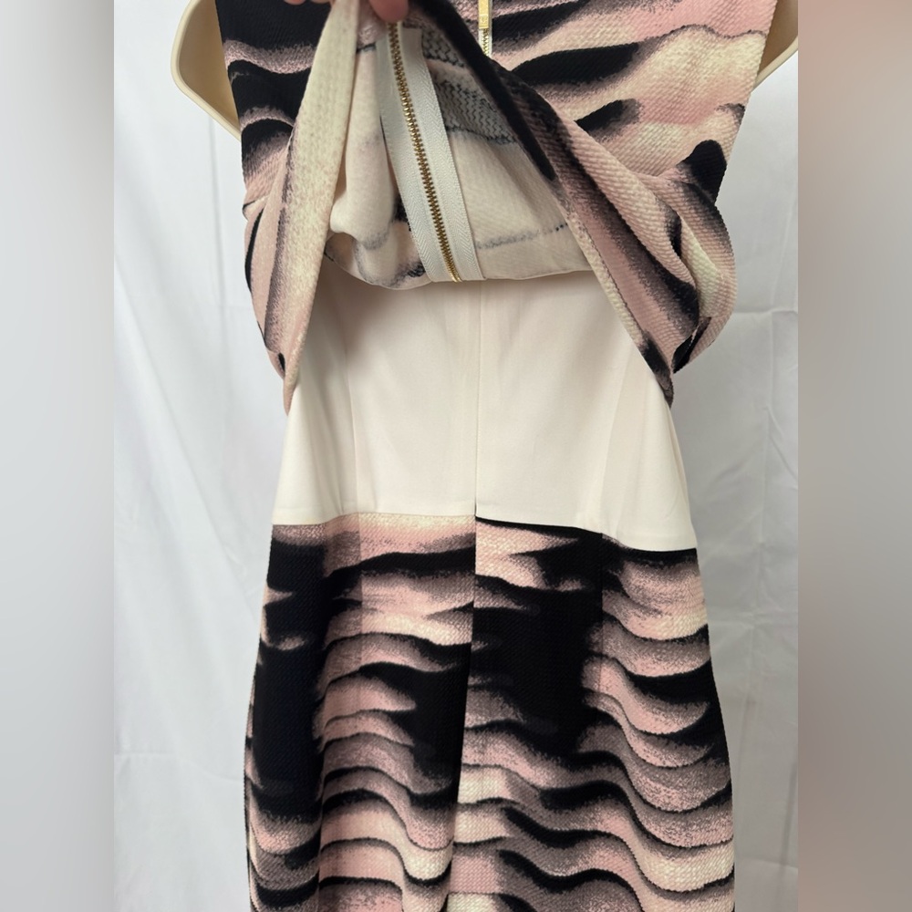 Ivanka Trump Black, Pink blush, and cream Patterned Dress - Picture 4 of 15